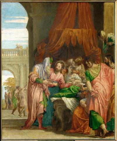 La resurrección de la hija de Jairo ... de (1528-88) Veronese