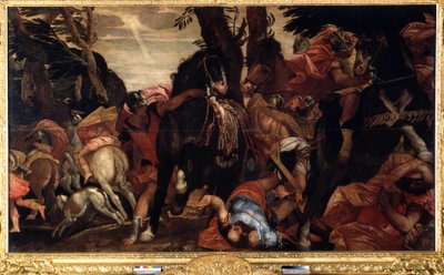 La conversión de San Pablo (La conversión de San Pablo). Pintura de Paolo Veronese (1528-1588). Óleo sobre tela de Veronese