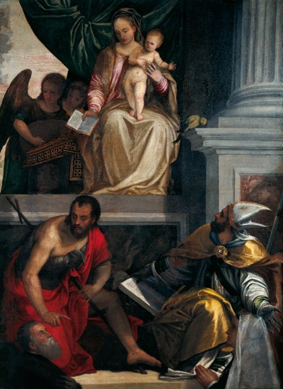La Virgen y los Santos con los donantes de Bevilacqua Lazise de (1528 88) Veronese