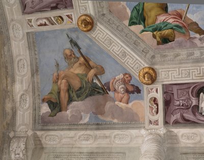 Paolo Caliari conocido como Veronese, fresco, Villa Barbaro, Maser, Italia de Veronese