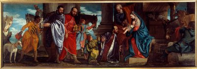 La Adoración de los Magos. Pintura de Paolo Veronese (1528-1588) siglo XVI Lyon, Museo de Bellas Artes de Veronese