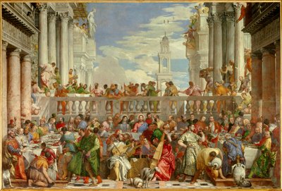 Las bodas de Caná (Milagro de la transformación del agua en vino) de Veronese