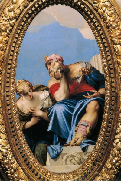 El anciano oriental y la joven de Veronese