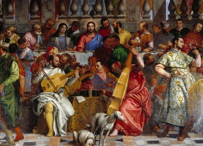 Las bodas de Caná, detalle: Cristo y la Virgen de Veronese