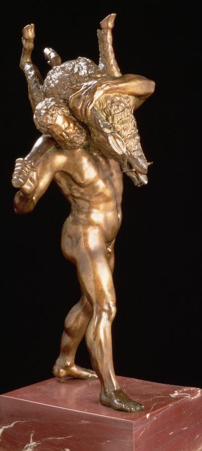 Hércules y el jabalí de Erimanto de Giambologna