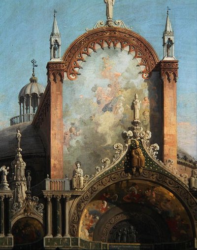 (detalle) Capricho de una iglesia de Canaletto