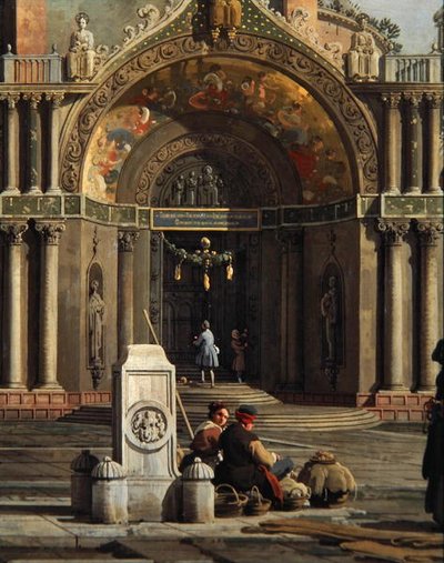 (detalle) Capricho de una iglesia de Canaletto