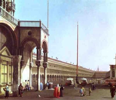Piazza di San Marco desde el Palacio Ducal de Canaletto