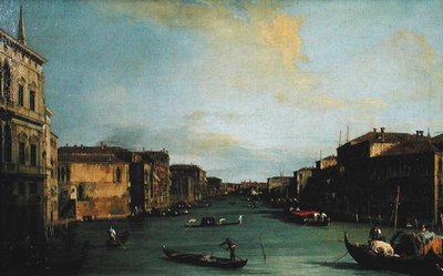 Vista del Gran Canal desde el Puente de Rialto de Canaletto