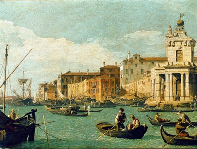Punta della Dogana y Canal Giudecca, Venecia de Canaletto