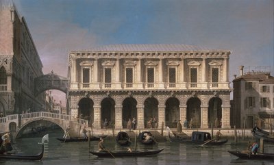 El Puente de los Suspiros (óleo sobre lienzo) de Canaletto