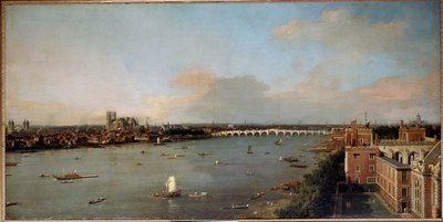 Vista de Londres y el Támesis en el siglo XVIII de Canaletto