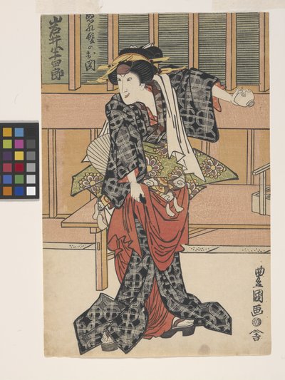 Iwai Hanshiro en el papel de la hermana de Nuregami Ch?kichi, Oseki (xilografía en color) de (1777 1835) Toyokuni II
