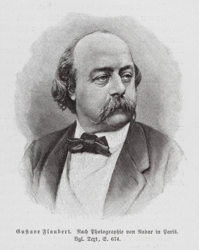 Gustave Flaubert, novelista francés (grabado) de (1820-1910) (after) Nadar