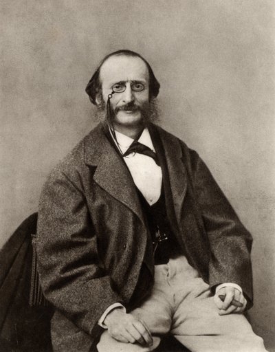 Jacques Offenbach (1819-1880) nacido Jakob Levy Eberst Offenbach en Colonia. Compositor y director de ópera cómico francés de origen alemán (foto b/n) de (1820 1910) Nadar