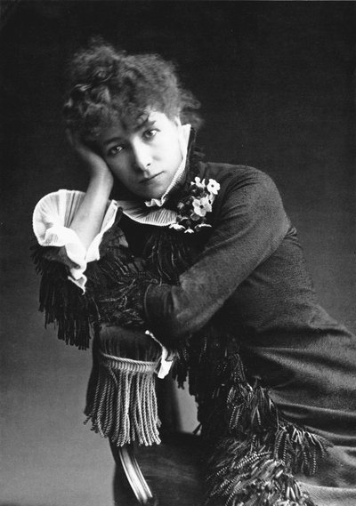 Sarah Bernhardt (1844-1923), foto de Nadar en 1877 de (1820 1910) Nadar