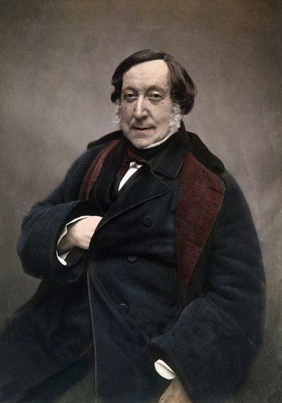Gioachino (Antonio) Rossini (1792-1868) compositor italiano. después de una fotografía de Nadar de Nadar