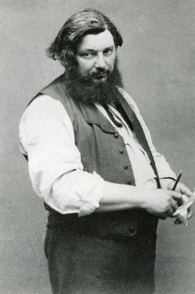 Gustave Courbet (foto en blanco y negro) de (1820 1910) Nadar