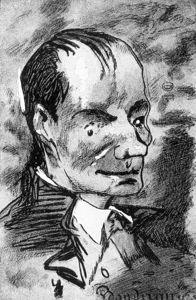 Retrato de Baudelaire - dibujo de Nadar de Nadar
