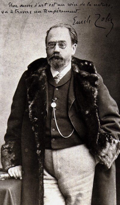 Retrato de Emile Zola (1840-1902) por Nadar. de Nadar