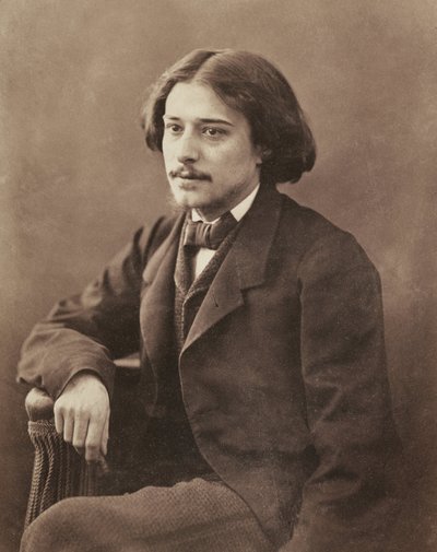 Retrato del escritor Alphonse Daudet (1840-1897) por Nadar, Gaspard-Felix (1820-1910) de Nadar