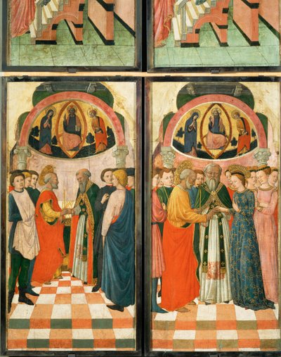 12 escenas de la vida de la Virgen ... de (active c.1463-c.1490) Master of Wilten
