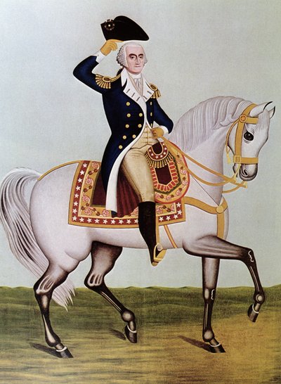 George Washington a caballo de (after) American School