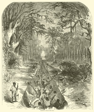 Negros trabajando en el canal, marzo de 1863 de (after) American School