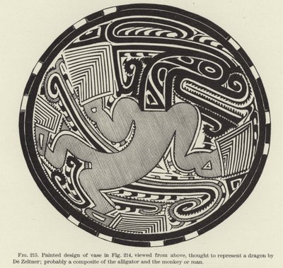 Diseño pintado de un jarrón de (after) American School