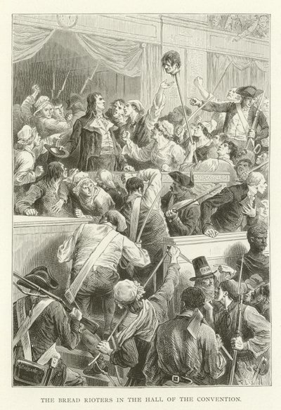 Los amotinados del pan en el Salón de la Convención de (after) American School