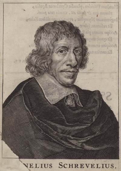 Cornelis Shrevel, médico y erudito holandés (grabado) de (after) Dutch School
