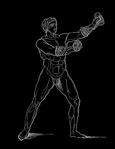 Boxeador, ilustración para 
