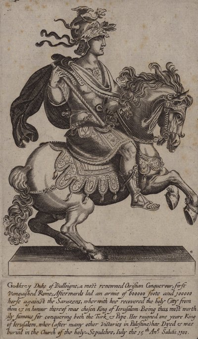 Godofredo de Bouillon, caballero francés, cruzado y Rey de Jerusalén de (after) English School