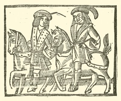 Ilustración para The Roxburghe Ballads (xilografía) de (after) English School