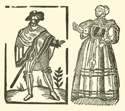 Ilustración para The Roxburghe Ballads (xilografía) de (after) English School