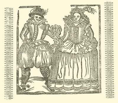 Ilustración para The Roxburghe Ballads (xilografía) de (after) English School
