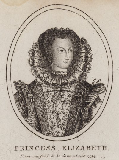 Princesa Isabel, hija del Rey Enrique VIII y Ana Bolena de (after) English School