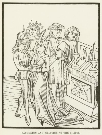 Raymondin y Melusine en la capilla de (after) English School