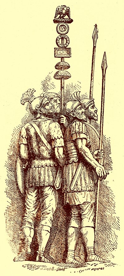 Soldados romanos, ilustración para 