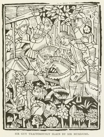 Sir Guy traidoramente asesinado por Sir Murdure de (after) English School