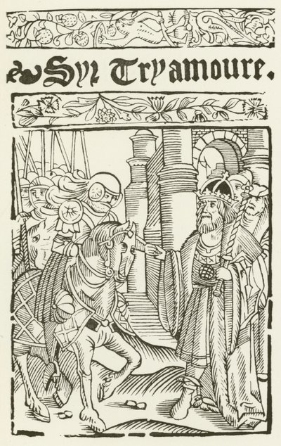 Sir Tryamoure (grabado) de (after) English School