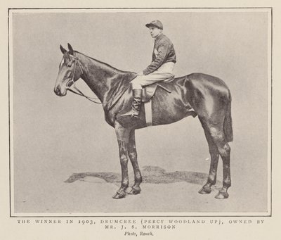 Drumcree, ganador del Grand National de 1903 (foto b/n) de (after) English photographer