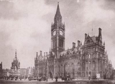 Manchester: Ayuntamiento (foto b/n) de (after) English photographer
