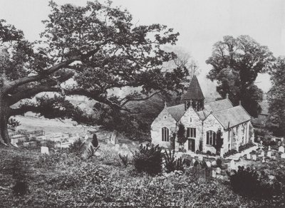 Ribbesford desde Church Hill (foto b/n) de (after) English photographer