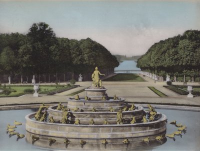Bassin de Latone, Basin de Latona (foto coloreada) de (after) French Photographer