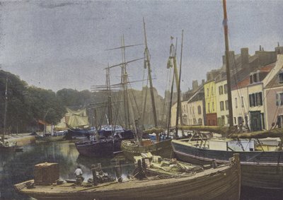 Belle-Ile-en-Mer, Puerto de Palais (foto en color) de (after) French Photographer