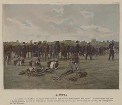 Bivouac (foto en color) de (after) French Photographer