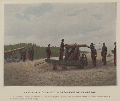 Cañón de 12 de plaza, ejecución de la carga de (after) French Photographer