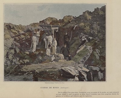 Guerra de minas, ataque (foto coloreada) de (after) French Photographer