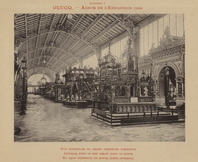 Vista interior del Gran Salón de Honor de (after) French Photographer